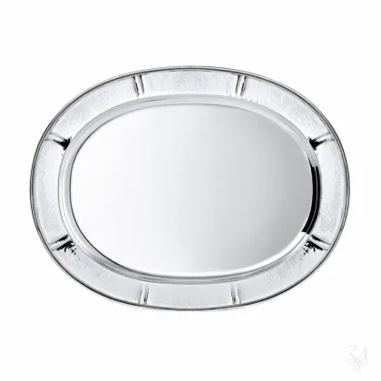 Zdjęcie Owalna srebrna taca o nowoczesnym kształcie - Zaramella Argenti