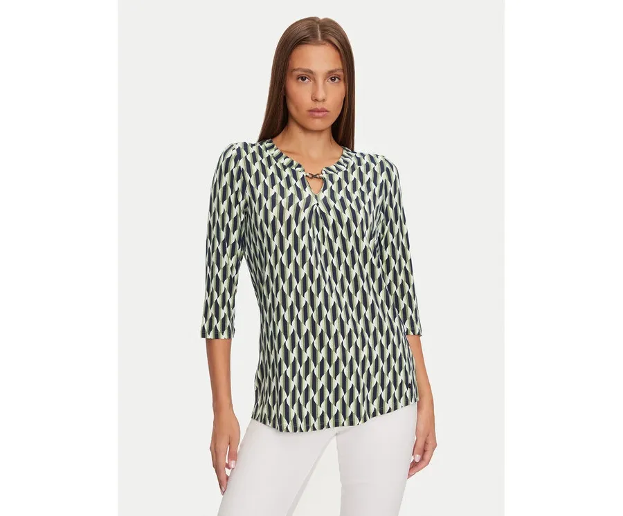 obrazek 1 Olsen Bluzka 11104899 Zielony Regular Fit