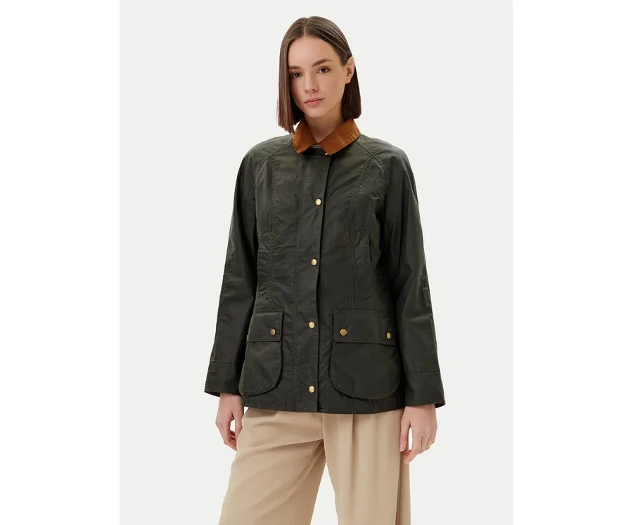 obrazek 1 Barbour Kurtka przejściowa Beadnell Wax LWX0827OL51 Zielony Regular Fit