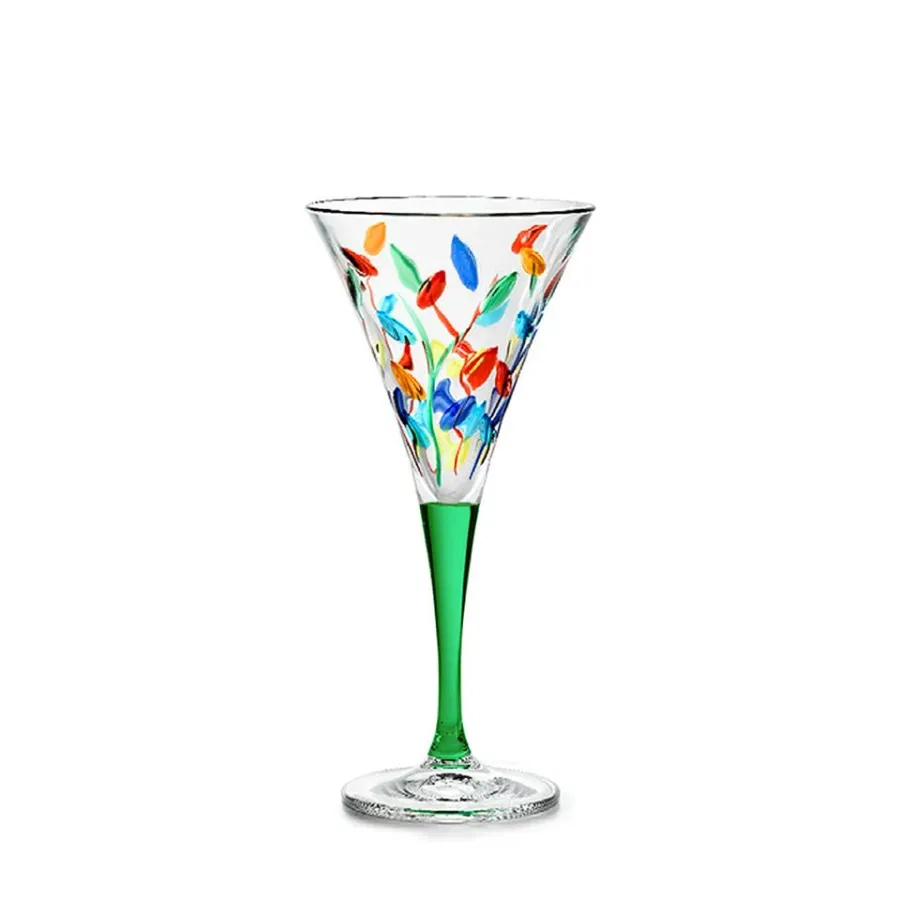 obrazek 1 Artystycznie malowany komplet 6 kieliszków do wina (160 ml)