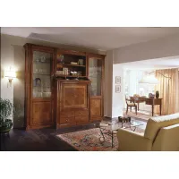 Zdjęcie Wyjątkowy włoski antyczny regał do salonu