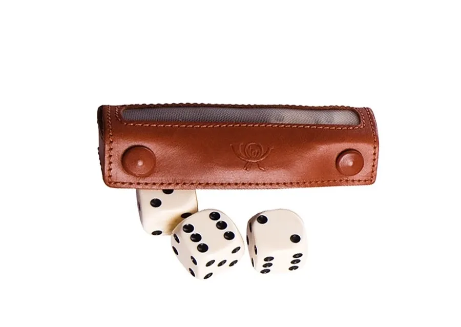 picture 1 Dice case - leather - Absolute Breton