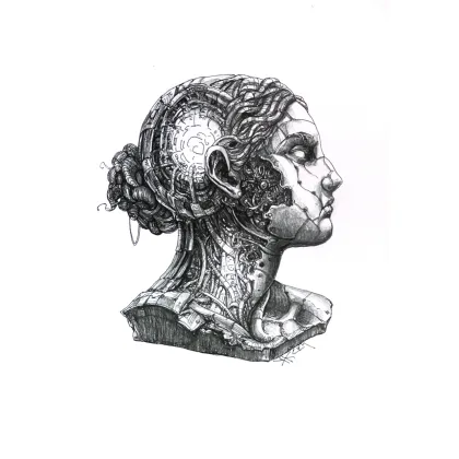 Picture Antique Head *pen drawing