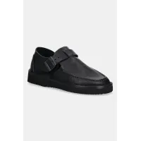 Zdjęcie Fracap mokasyny skórzane Sandals kolor czarny D151