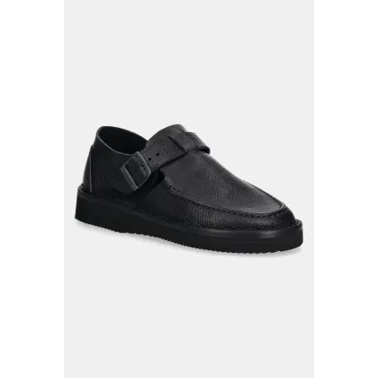 Zdjęcie Fracap mokasyny skórzane Sandals kolor czarny D151