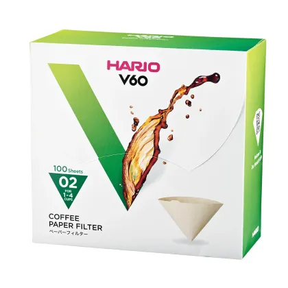Zdjęcie Hario filtry papierowe Misarashi brązowe - V60-02 - 100 Sztuk BOX HARIO