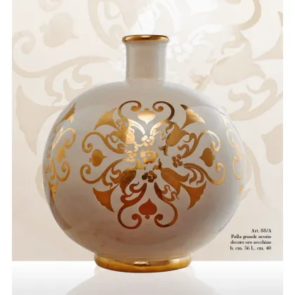 Zdjęcie Pękaty wazon 88/A o złotych zdobieniach Ceccarelli