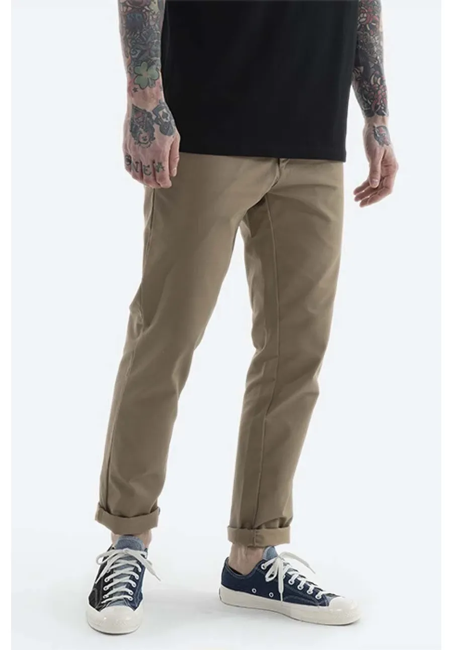 obrazek 1 Carhartt WIP spodnie Sid Pant męskie kolor brązowy proste I003367.-DARK.NAVY