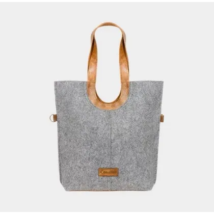 Zdjęcie Osobliwa torba z filcu i detalami ze skóry dla firm