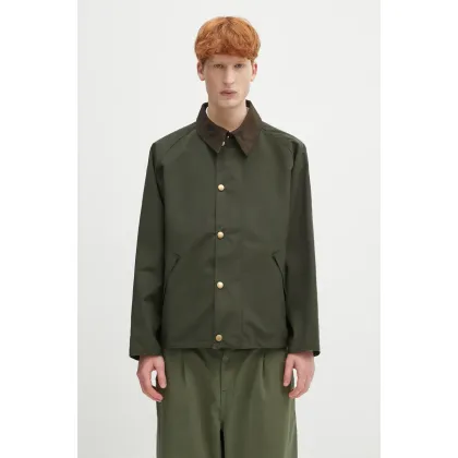 Zdjęcie Barbour kurtka dwustronna Barbour OS Reversible Transporter Casual kolor zielony przejściowa MCA0963