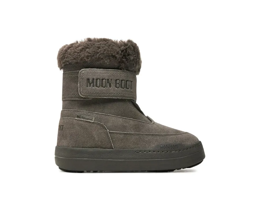obrazek 1 Moon Boot Śniegowce Junior Park Dtrap Boot Suede 80D3440040 Szary