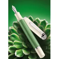 Picture Pelikan Souveran M605 Green-White fountain pen