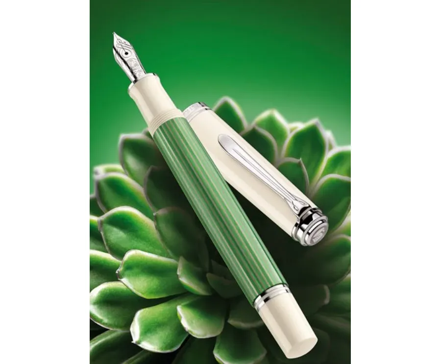 obrazek 1 Pióro wieczne Pelikan Souveran M605 Green-White