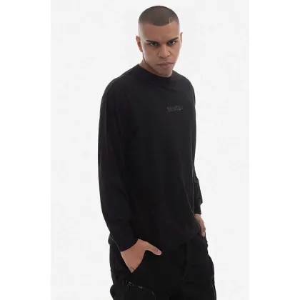 Zdjęcie Maharishi longsleeve bawełniany kolor czarny z nadrukiem 4094.BLACK-BLACK