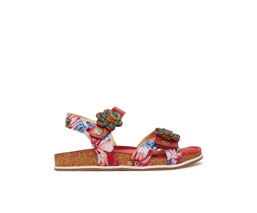 obrazek 1 Laura Vita Sandały Brcyano 12 Czerwony