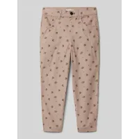 Zdjęcie Spodnie materiałowe o kroju regular fit z nadrukiem z motywem model ‘BELLA’
