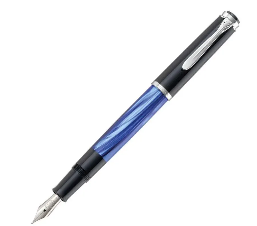 obrazek 1 Piękne pióro wieczne z serii Classic M205 Blue-Marbled