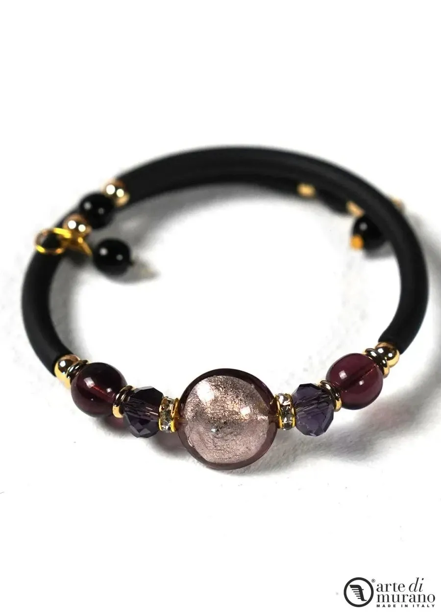 obrazek 1 Gustowna włoska bransoletka z koralikami Murano