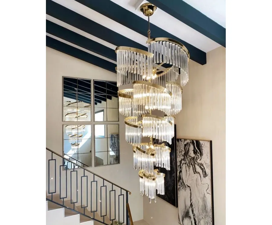 obrazek 6 Luksusowy żyrandol Twist do nowoczesnych wnętrz