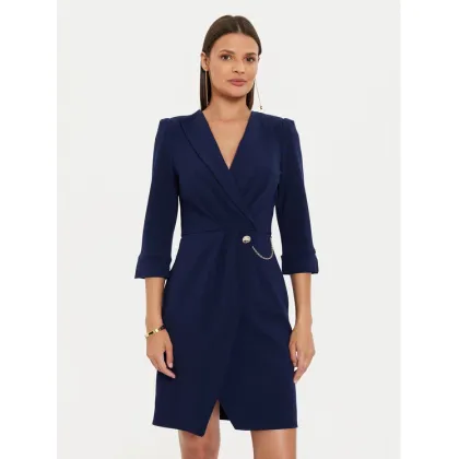 Zdjęcie Rinascimento Sukienka koktajlowa CFC0019592002 Granatowy Regular Fit
