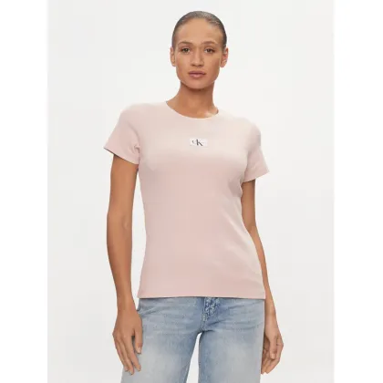 Zdjęcie Calvin Klein Jeans T-Shirt J20J223358 Różowy Slim Fit