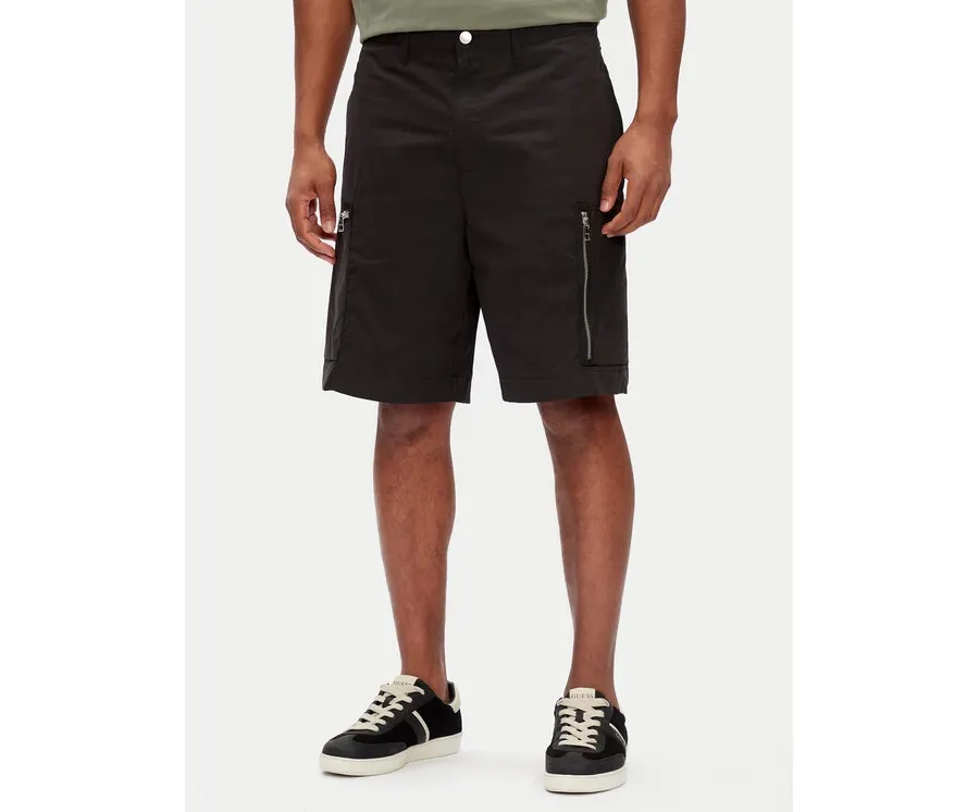 obrazek 1 Michael Kors Szorty materiałowe CS5304THC2 Czarny Regular Fit