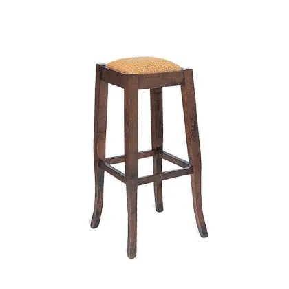 Zdjęcie Wysoki wyściełany włoski stołek w osiemnastowiecznym stylu