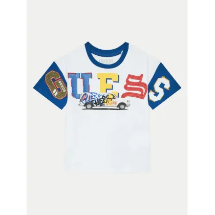 Zdjęcie Guess T-Shirt N5RI07 KCNQ4 Biały Regular Fit