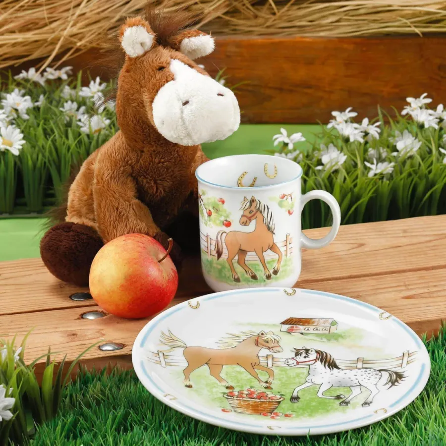 obrazek 3 Okrągła porcelanowa miska 16 cm z motywem pięknego kucyka - Seltmann Weiden