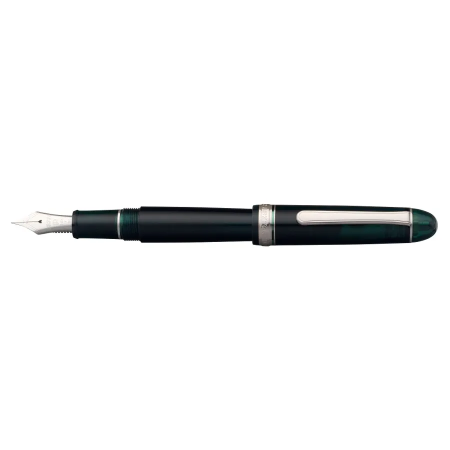 obrazek 1 Luksusowe pióro wieczne Platinum 3776 Century Rhodium Laurel Green M