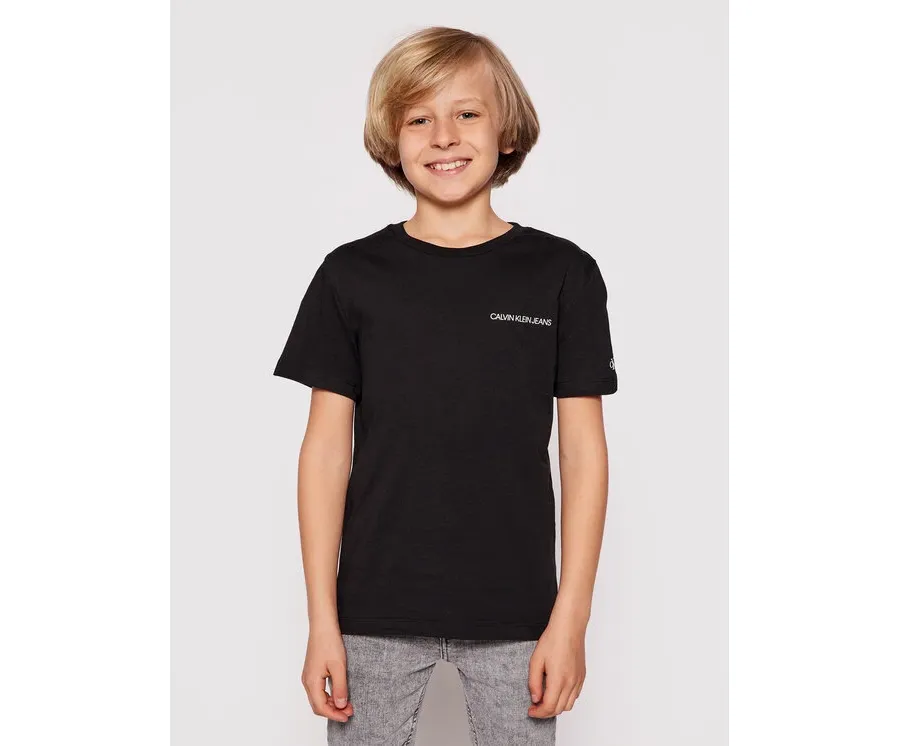 obrazek 1 Calvin Klein Jeans T-Shirt Chest Logo IB0IB00456 Czarny Regular Fit