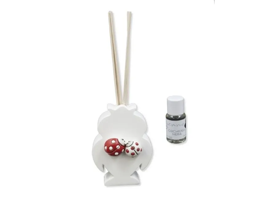 obrazek 1 Wyjątkowy dyfuzor w kształcie sowy oraz perfumy czarna orchidea 15 ml