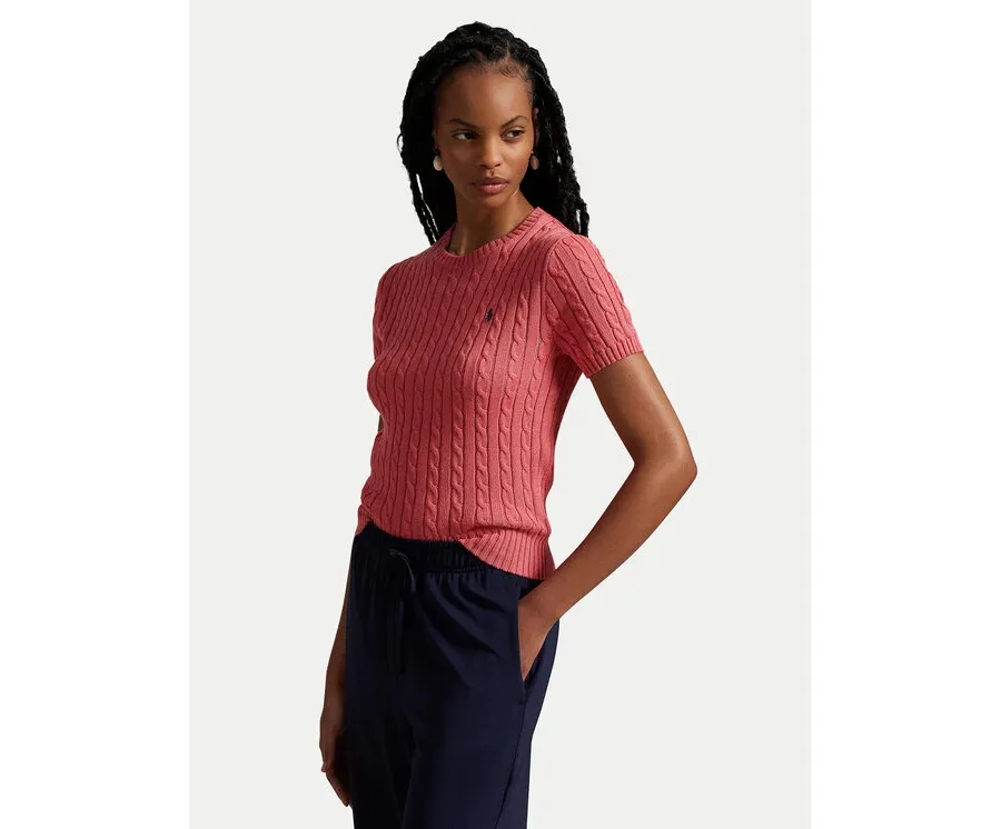 obrazek 1 Polo Ralph Lauren Sweter 211965761002 Różowy Slim Fit