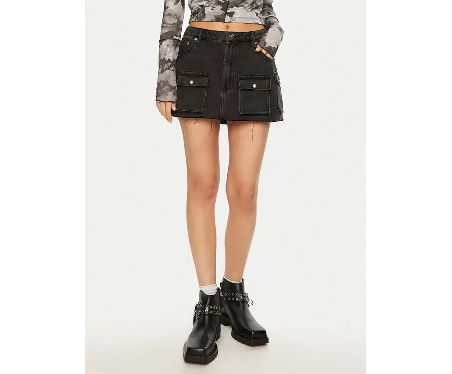 obrazek 1 One Teaspoon Spódnica mini Sloane 26668 Czarny Regular Fit