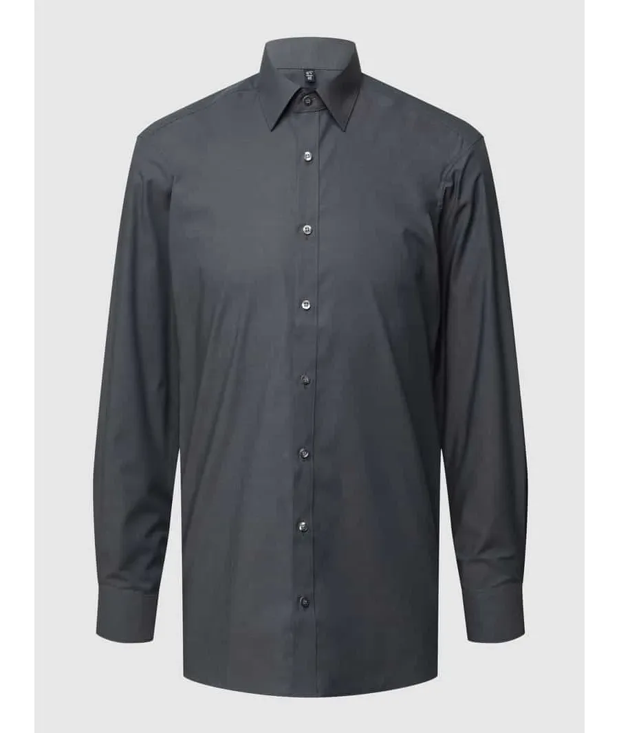 obrazek 1 Koszula biznesowa o kroju slim fit z tkaniny Chambray