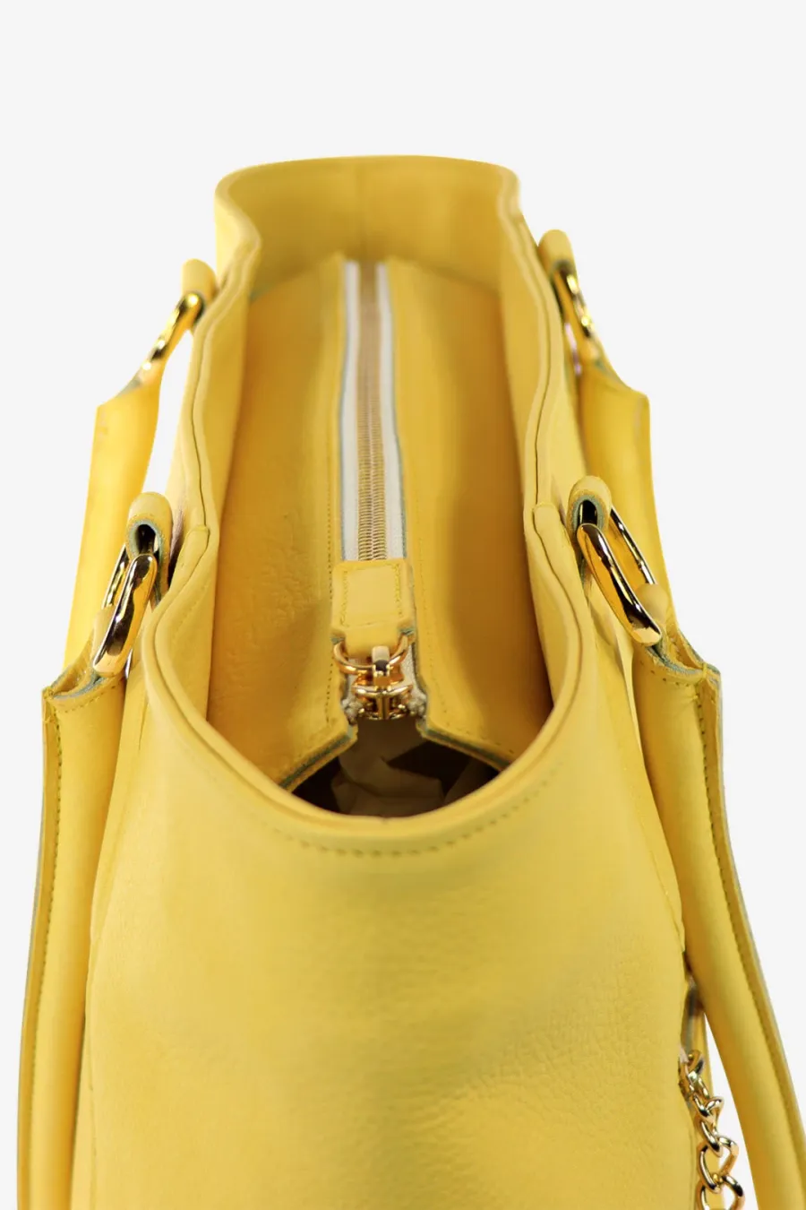 obrazek 3 Wyjątkowo piękna torba shopper w kolorze żółtym - Terrida