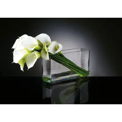 Picture Minimalist arrangement of calla flowers in a vase