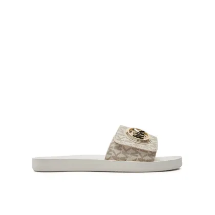 Zdjęcie MICHAEL Michael Kors Klapki Mk Charm Slide 40R4MKFA1B Écru