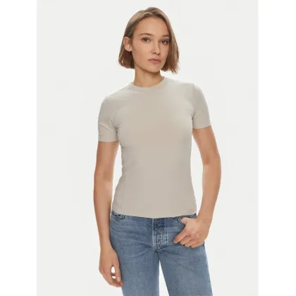 Zdjęcie Calvin Klein T-Shirt K20K206553 Beżowy Slim Fit