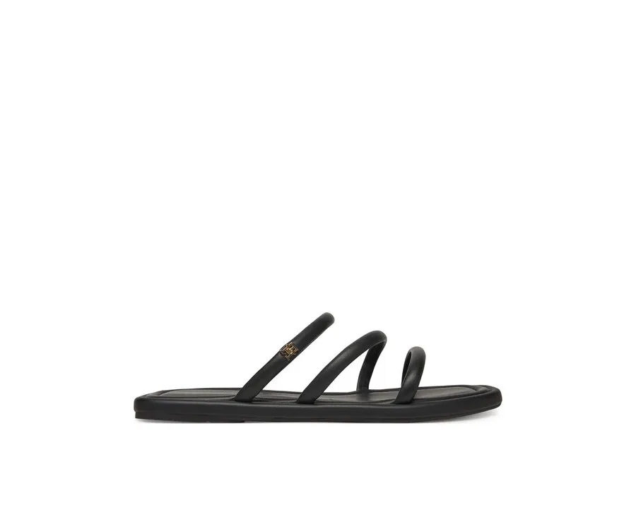 obrazek 1 Tommy Hilfiger Klapki Strappy Leather Mule FW0FW08939 Czarny
