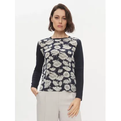Zdjęcie Weekend Max Mara Bluzka Calamai 2415941051650 Granatowy Regular Fit
