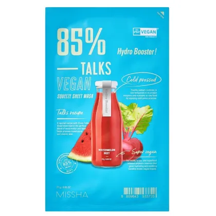 Zdjęcie Missha Talks Vegan Squeeze Maska w płachcie, Hydro Booster  27 g