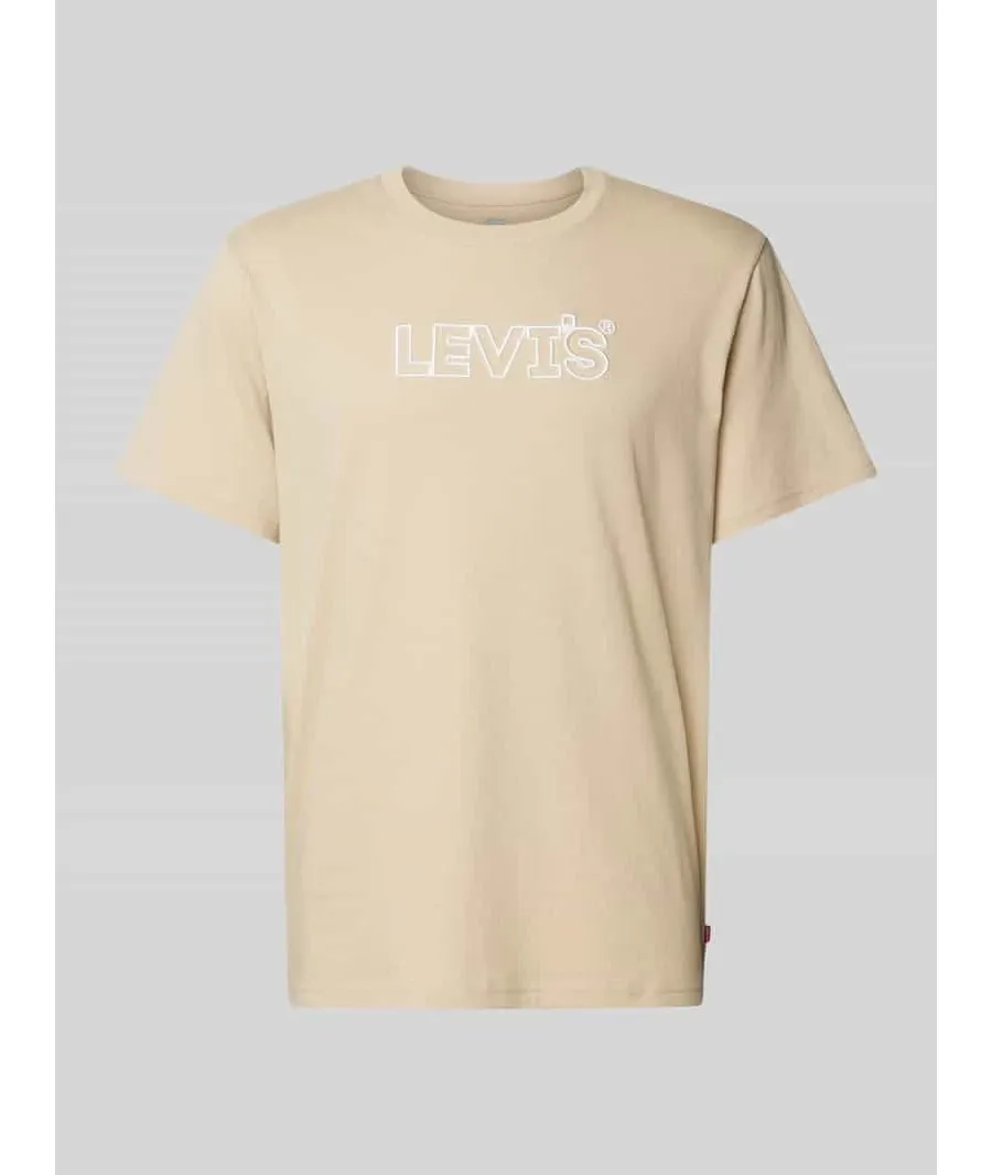 obrazek 1 T-shirt o luźnym kroju z nadrukiem z logo