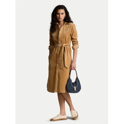 Zdjęcie Polo Ralph Lauren Sukienka koszulowa 211941474003 Beżowy Regular Fit