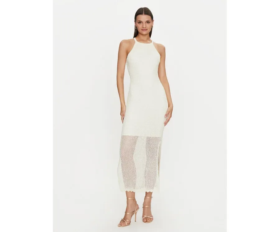 obrazek 1 Guess Sukienka letnia W4YK50 Z37G0 Écru Regular Fit