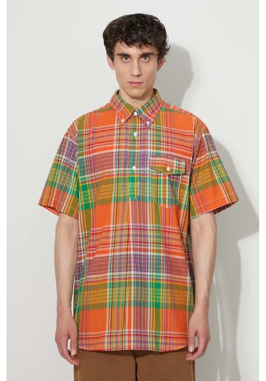 obrazek 1 Engineered Garments koszula bawełniana męska regular z kołnierzykiem button-down 22S1A003-ES041