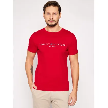 Zdjęcie Tommy Hilfiger T-Shirt Logo MW0MW11797 Czerwony Regular Fit