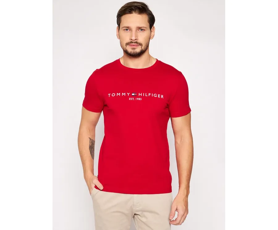 obrazek 1 Tommy Hilfiger T-Shirt Logo MW0MW11797 Czerwony Regular Fit
