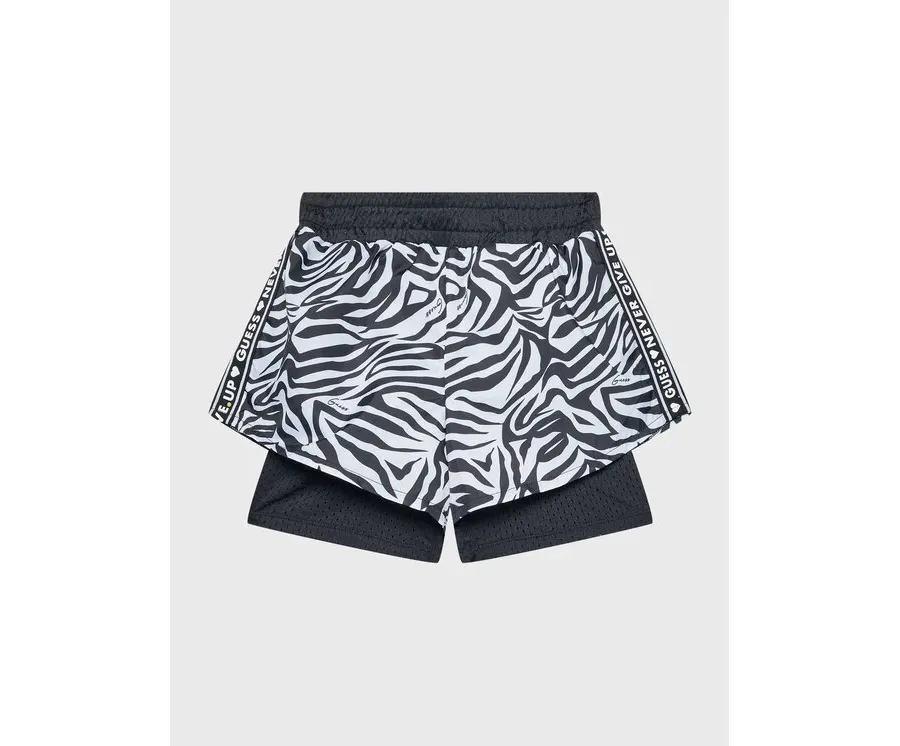obrazek 1 Guess Szorty sportowe J3RD00 WDGX0 Czarny Regular Fit
