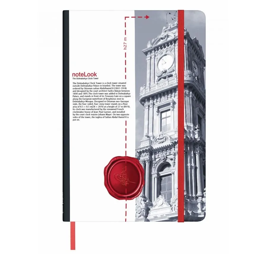 obrazek 1 Idealny na prezent notatnik - Towers Of Istanbul Dolmabahce Clock Tower